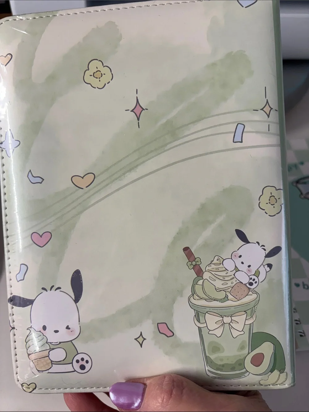 Kids Stationery Set — Mint Green, Pochacco